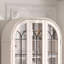 Bois blanc massif + vitrines en verre