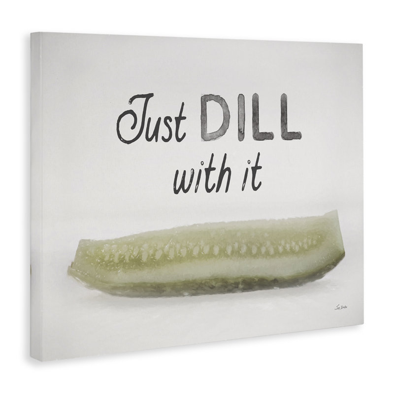«Just Dill With It», art mural sur toile par Lori Deiter, H 36 po x l 48 po
