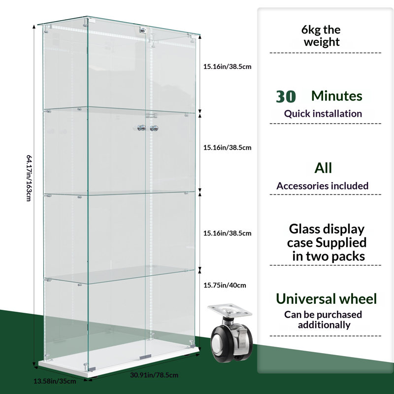 Display Cabinet, White