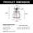 7'' (H) Crystal Semi-Flush Mount Ceiling Lighting Fixture Mini Chandelier-109326246