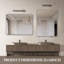 Miroir de salle de bain encadré rectangulaire pour mur. (W2203P183132)-775253475-775253473