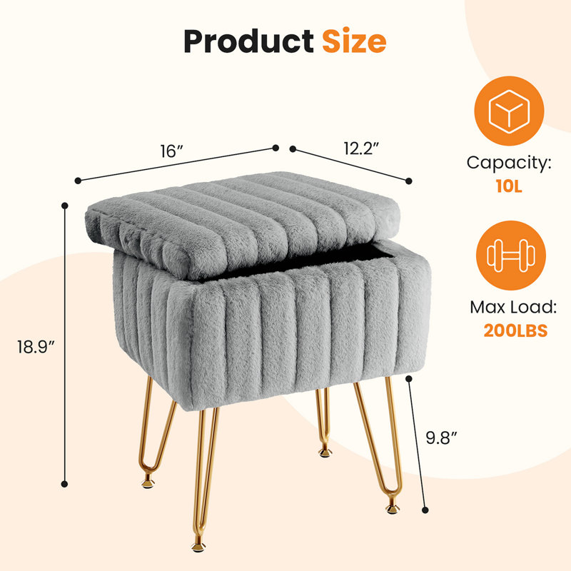 Tabouret d'appoint Benches, Gris