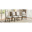 Ensemble de 4 chaises de salle à manger de style campagnard, rembourrées avec dossier haut, sièges modernes pour la cuisine, la chambre à coucher et le salon-308503083
