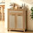 Rattan Sideboard Buffet Cabinet