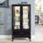 Cabinet With Glass Doors And Adjustable Shelves 2 Door Wine Cabinet Display Cabinet