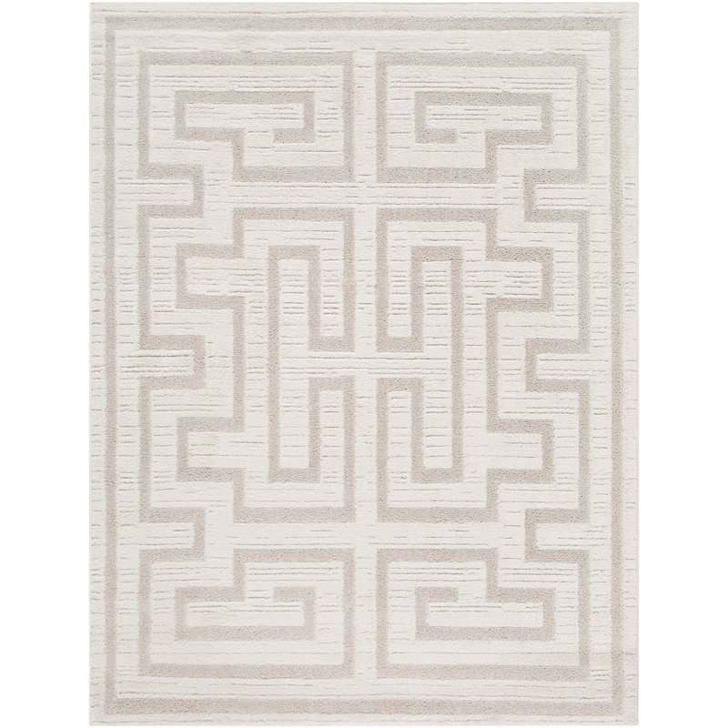 Tapis tissé à la machine Rachel Zoe X Livabliss The Studio, Ivoire ivoire, Rectangle 5 pi 3 po x 6 pi 12 po