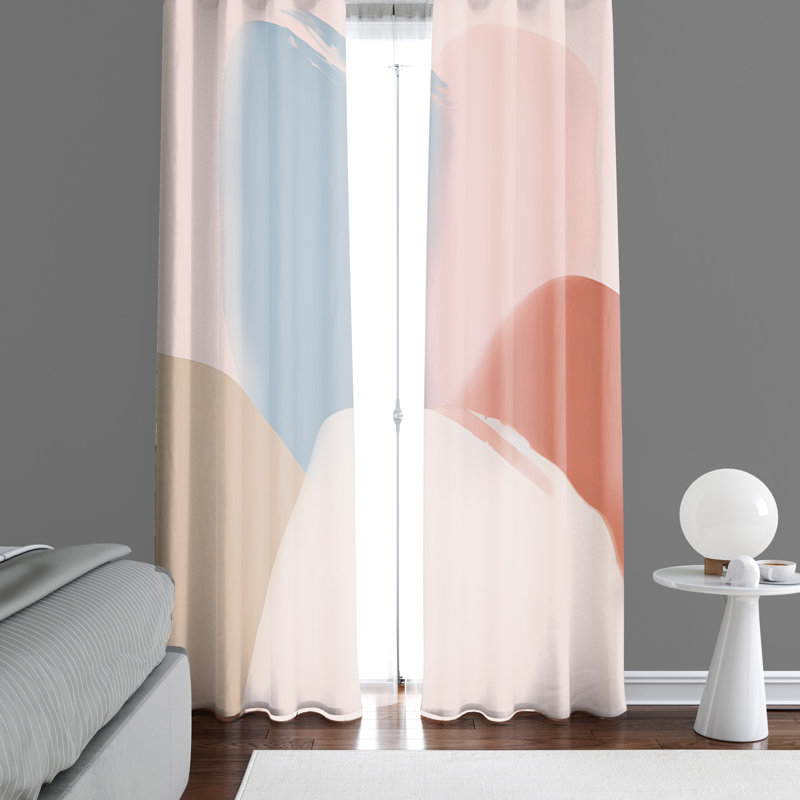 Paire de rideaux semi-transparents en polyester Annalissa, L 20 po x L 61 po