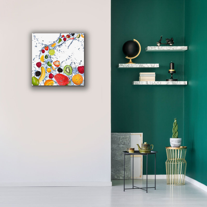 'Fruit Splash II' Canvas Wall Art, 26" H x 26" W x 1.25" D