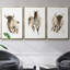 Rustic Bull II, ensemble de 3 toiles encadrées sur toile-1953006961-1953006974