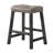 Rustic Backless Counter Stool Set Of 2 – 25 Inch Wooden Farmhouse Barstool With  Leather Seat, Distressed Finish & Sturdy Frame – Space-Saving Counter-Height Seating For Kitchen & Bar-1651121826