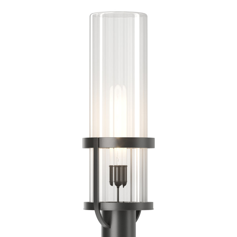 Alcove 1-Light 22.4" H Hardwired Lantern Head, Transparent, Coastal Black