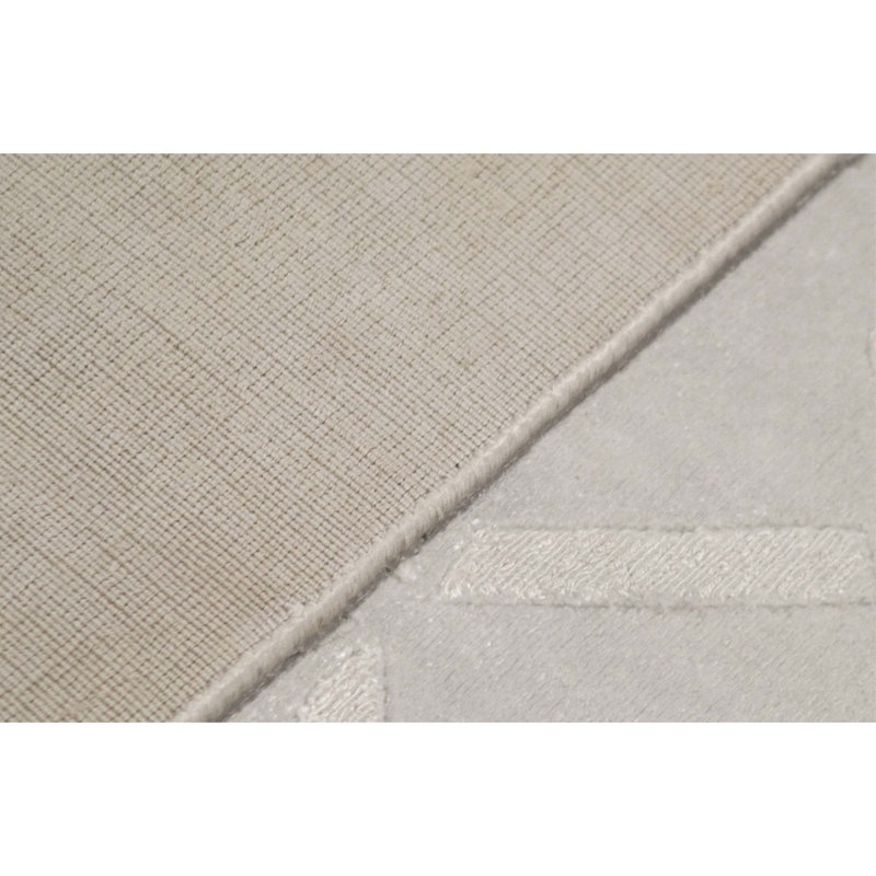 Tapis argent noué à la main de haute qualité, Rectangle 9 pi x 12 pi