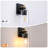 Bathroom Lighting Fixtures: 1-Light Bathroom Vanity Light Over Mirror with Clear Glass Shade, Wall Lamp for Mirror (Set of 2)-86851828-92982137