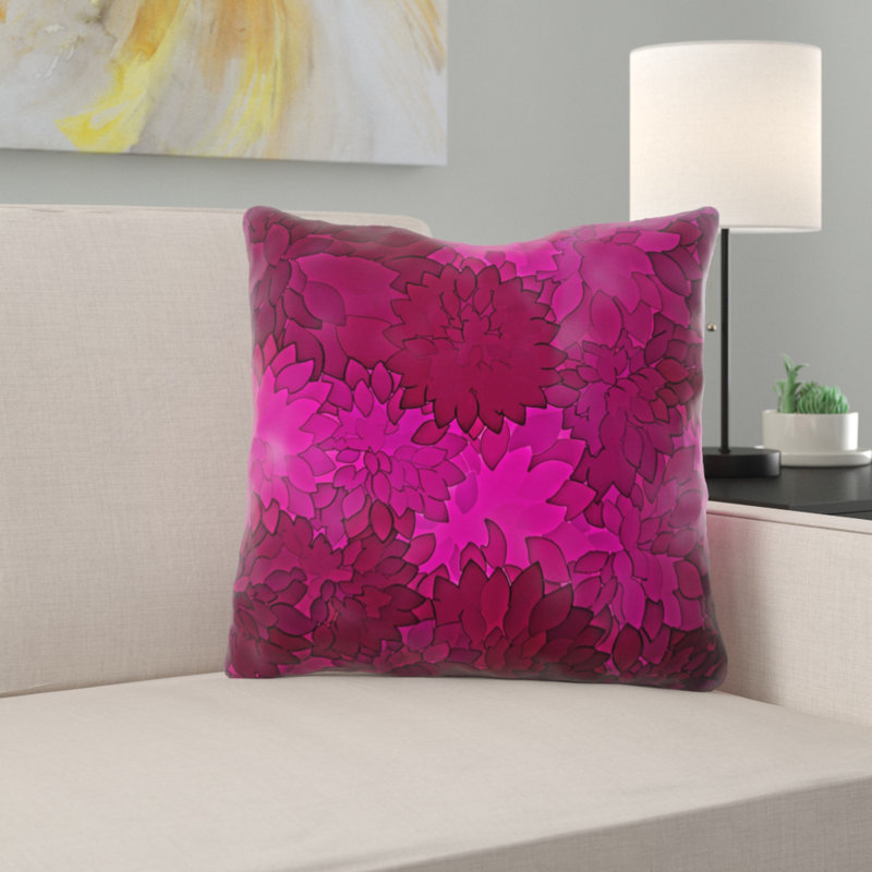 Outdoor Reversible Throw Pillow, Microsuede, Indoor