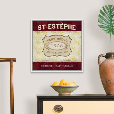" Burgundy Wine Labels III " Print