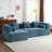 Modular Sectional Sofa with Deep Seating & 2 Side Pockets for Living Room-1858289546