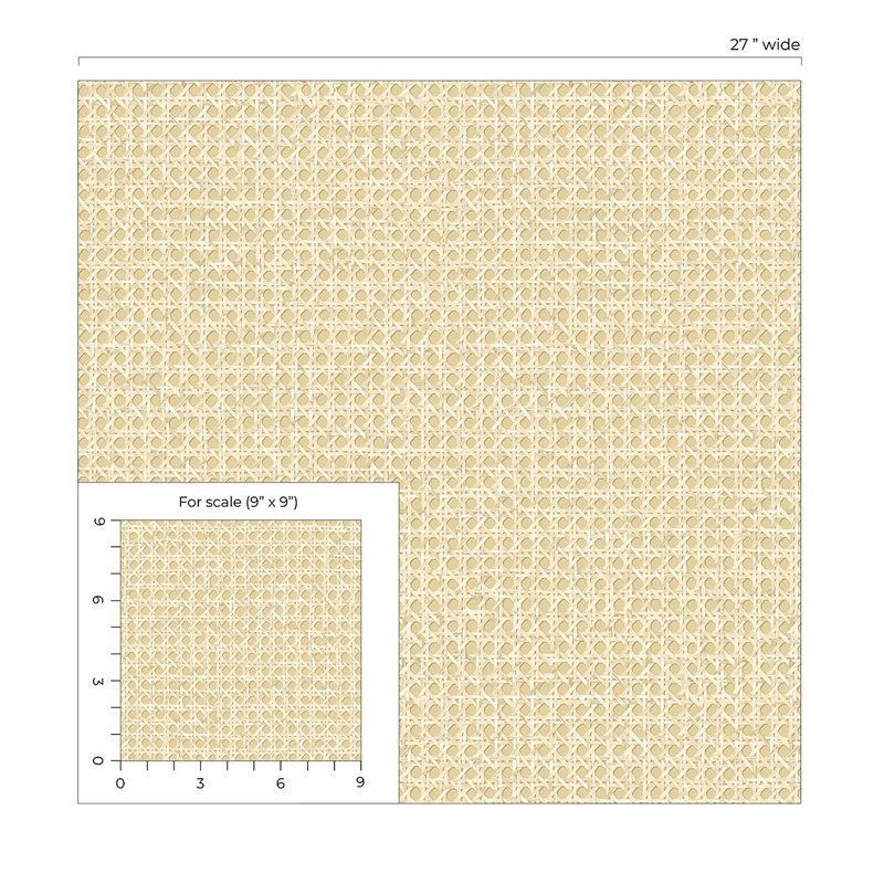 Rouleau de papier peint L 2,25 pi x l 27 po Alisson, Blé
