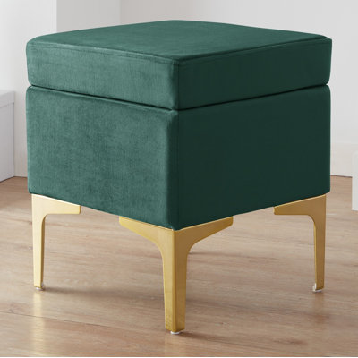 Mortenson Velvet Ottoman