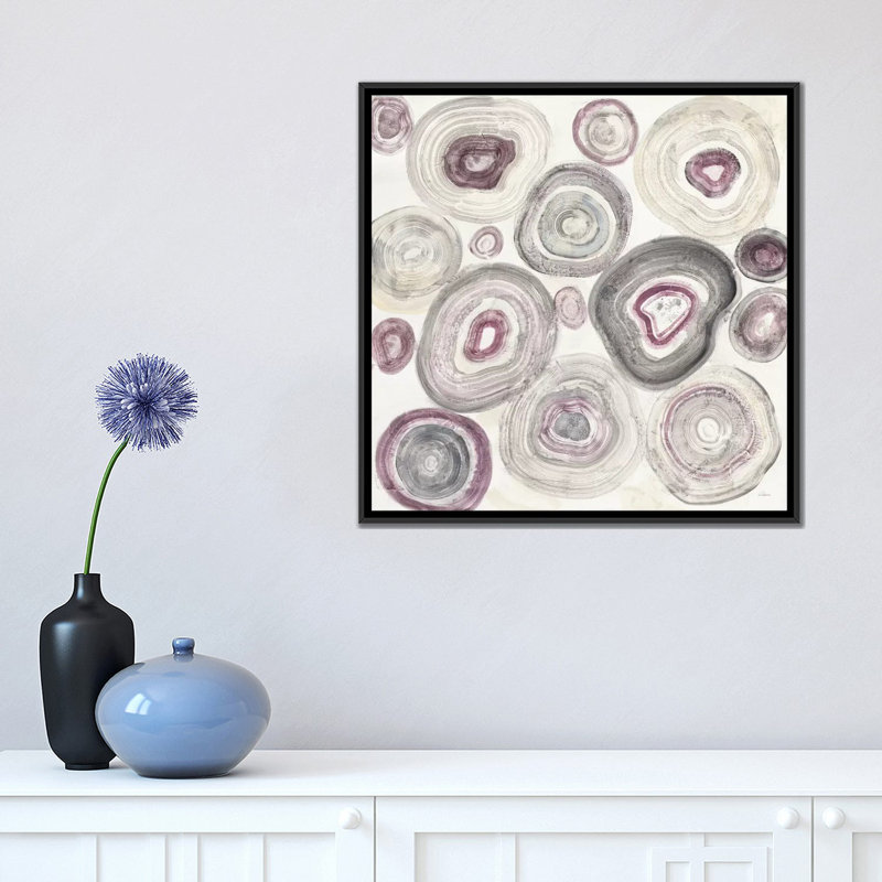 « anneaux of power », impression sur toile, H 18 po x l 18 po x P 1,5 po, Toile avec cadre noir, Pas de tapis