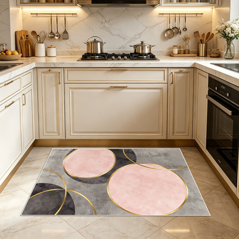 Light luxury geometric art carpet, soft and easy to clean, suitable for living room, bedroom, dining room, office and other indoor spaces