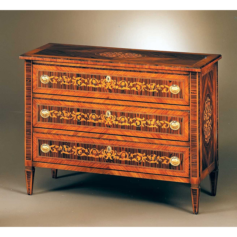 Maggiolini 50" Wide 3 Drawer Buffet Table
