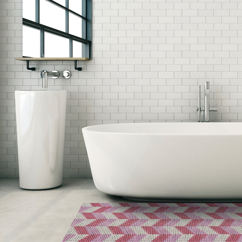 Tapis de bain Falkirk, Rouge