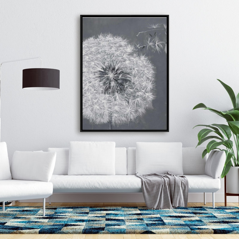 Blowing dandelion - 36"x48" Framed canvas