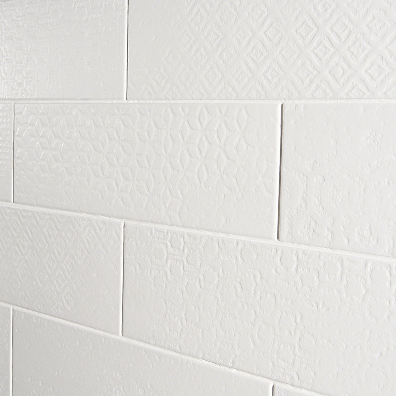 Fabricio 4 in. x 12 in. Matte Porcelain Subway Floor and Wall Tile (30 pieces / 8.72 sq. ft. / box), White