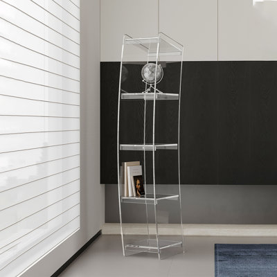 Creative transparent multi-layer acrylic bookcase