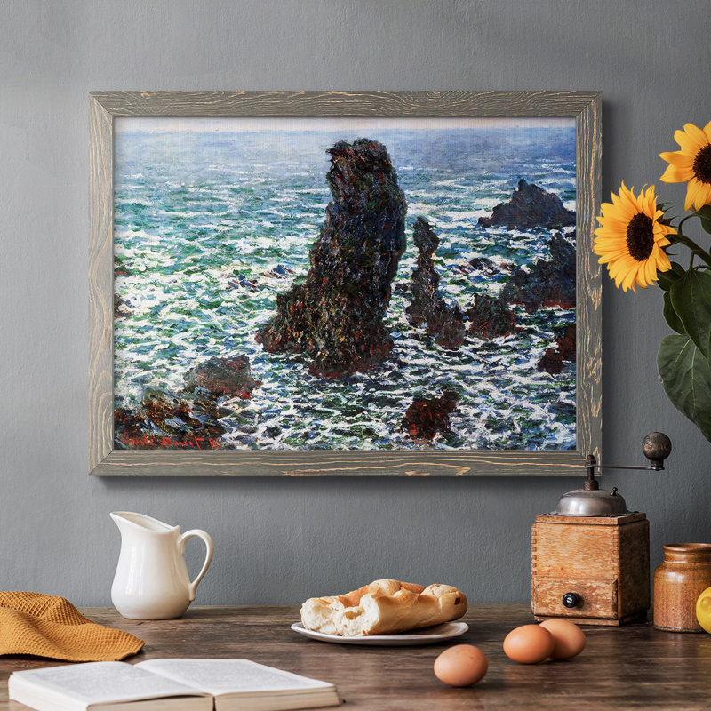 «The Pyramids» of Port Coton, Belle, reproduction d'art sur toile, Gris, H 22 po x l 32 po x P 1,5 po