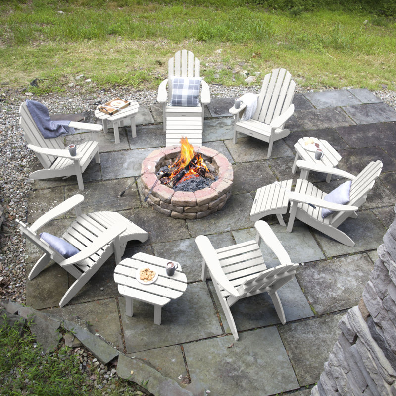 Anette 6 - Person Patio Conversation Set, White
