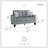 Cisely Modern & Contemporary Microfiber 2-Piece Living Room Set with Button Tufting, Nailhead Trim & Superior Pocket Coil Seating-53476378