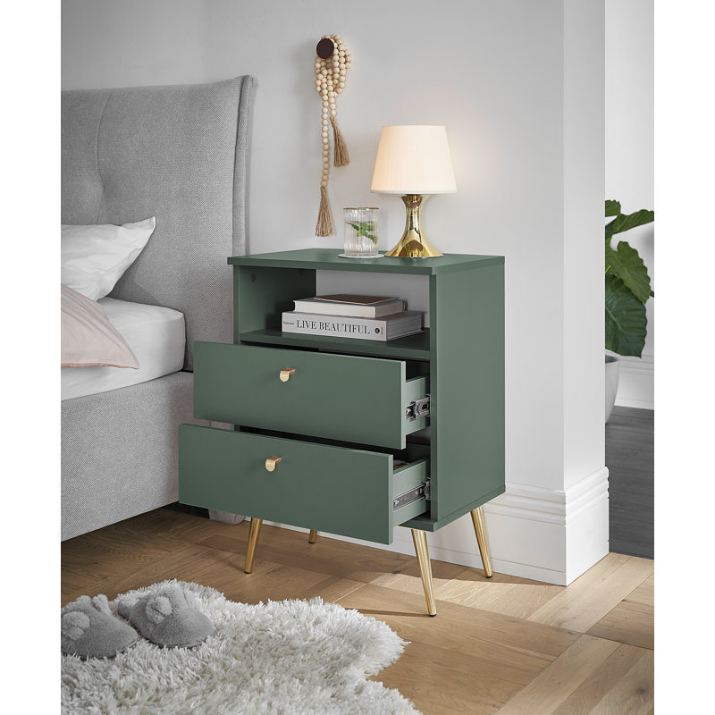 PICUDO Bedside table, green