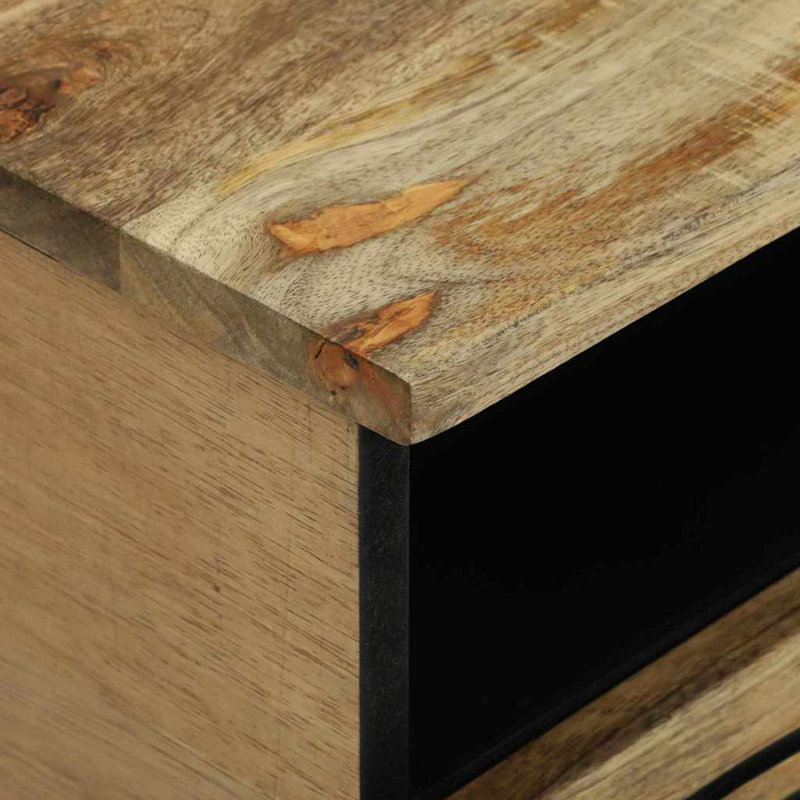 Coffee Table with Drawer Solid Acacia wood Living Room Contemporary Low, Brown