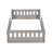 Platform Bed with Guardrail