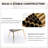 Modern Kitchen Chairs Velvet Upholstered Dining Chairs Set of 6-883128336