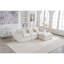 Canapés surdimensionnés en velours, salon modulaire blanc antique, relaxation profonde