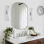 Miroir de salle de bain Huldrik Cadre en acier inoxydable-621250410-608158780