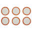 Ensemble de 6 sous-verres au pochoir Country Country