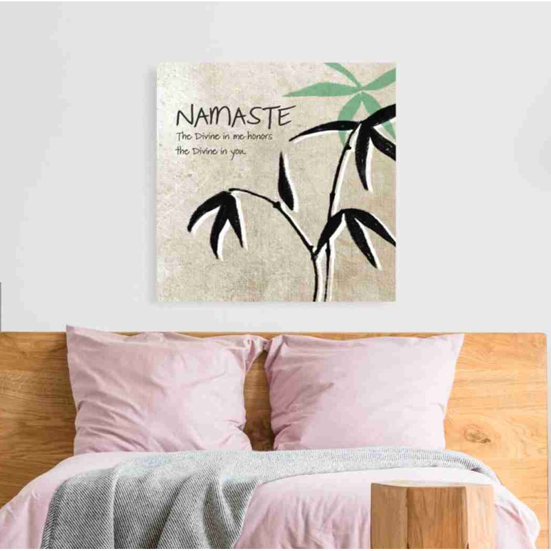 «Namaste» par Linda Woods, art mural sur toile, H 37 po x l 37 po