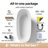 PetalEdge 67"×30" Freestanding Solid Surface Resin Stone Bathtub, 14.5" Deep Soaking Tub with Overflow, Pop-Up Drain