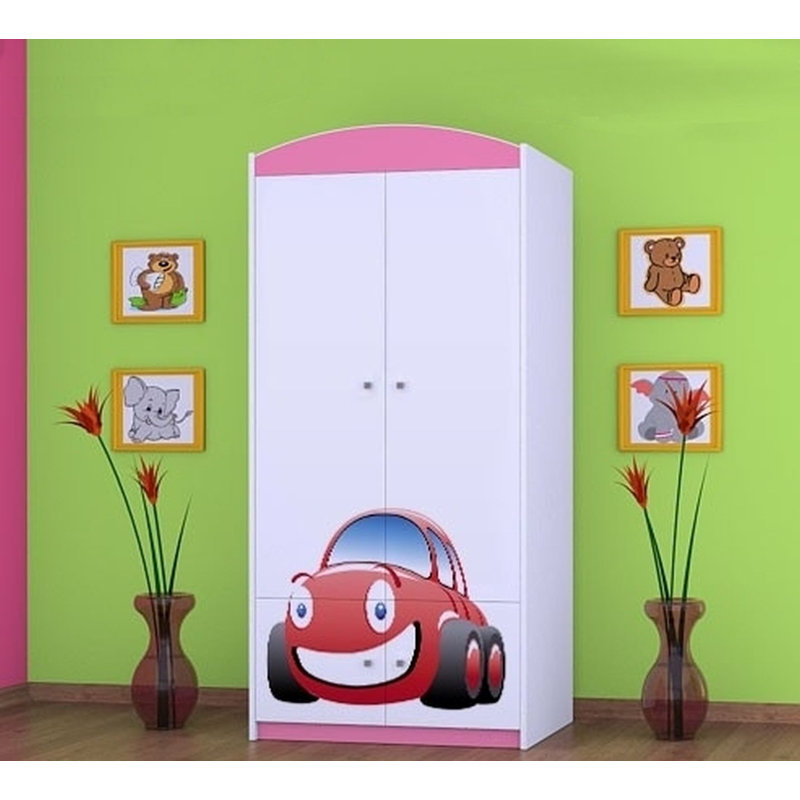 Ares 2 Door Wardrobe, Pink