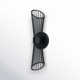 Gazania Single Light Steel Dimmable LED Wallchiere