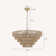 4 Tier 6 Light Raffia Dimmable Chandelier