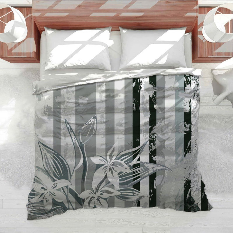 Édredon patchwork botanique Motif frais Motif mixte, Édredon très grand