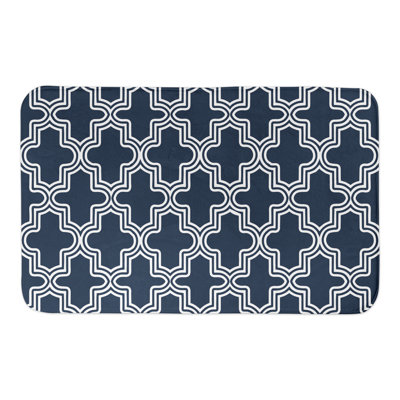  Tapis rectangulaire antidérapant pour salle de bain Quatrefoil