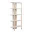  Étagère en bois cannelé 71 "Catalina, crème