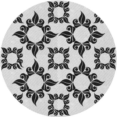 Tapis décoratif damassé