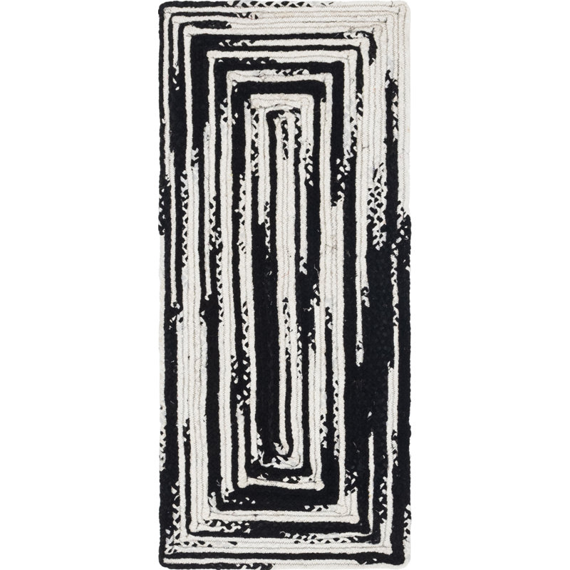Ovgoros Cotton Abstract Indoor Rug, Runner 2'7" x 6'1"