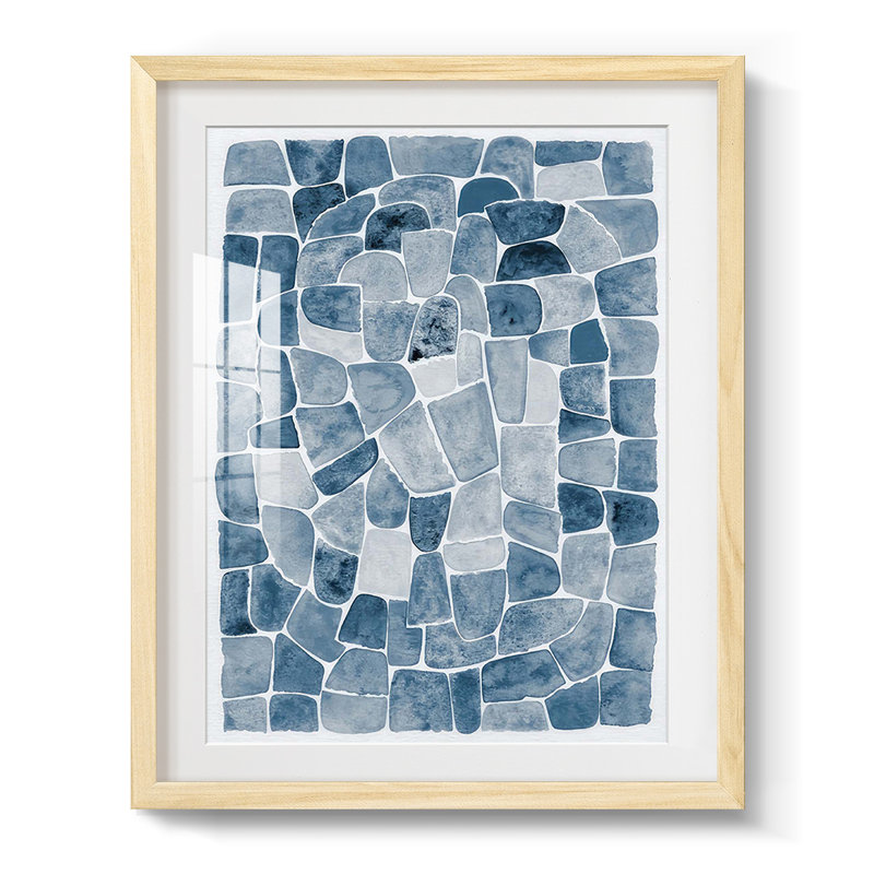 «Hazy Summer I», reproduction encadrée, Blanc, Papier avec cadre naturel